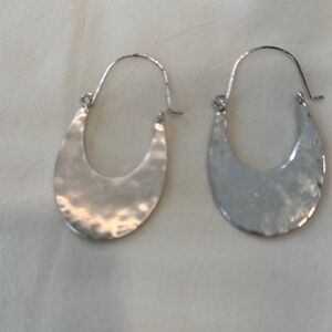 Silver Earrings 2” drop